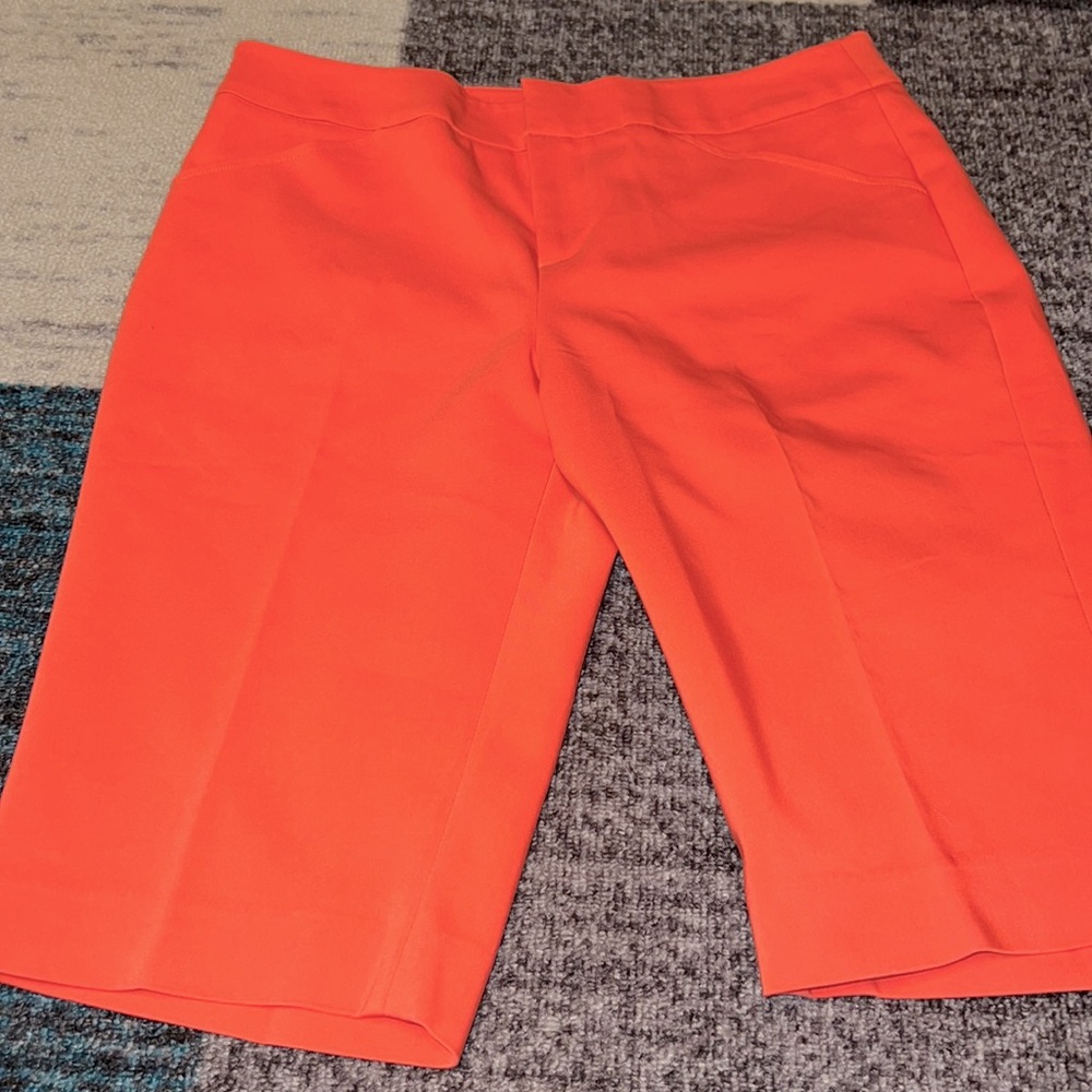 NWOT- Peace of Cloth Size 8 coral Bermuda shirts